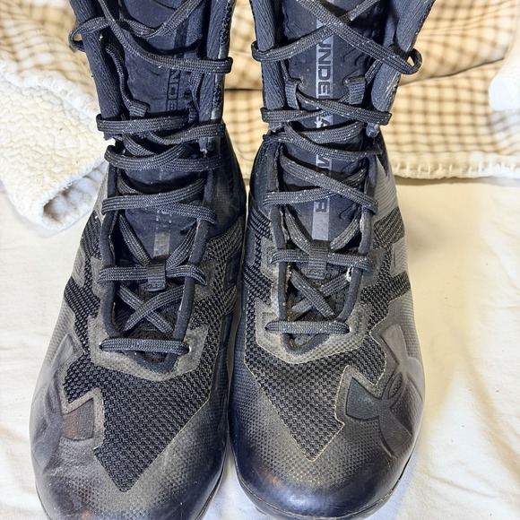 Under Armour Highlight MC Mens Size 10 Football Cleats Shoes Black UA EUC - Picture 4 of 6
